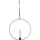 Star Trading Flamme Ring LED-Kerze 10 cm schwarz