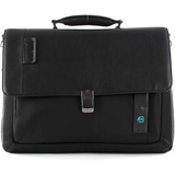 Piquadro Aktentasche P16 Expandable Computer Briefcase Chevron / Nero