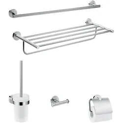 hansgrohe Logis Universal Bad-Accessoire Set 5-teilig 41728000, Accessoires, chrom