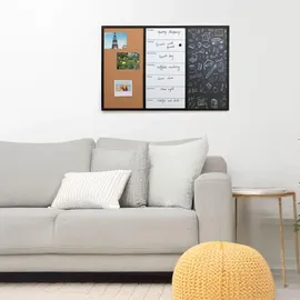Intirilife Kombitafel 60 x 40 cm Braun/Schwarz