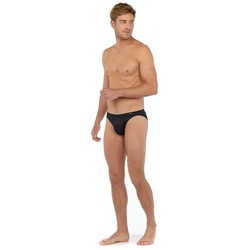 HOM Herren Slip - Comfort Micro Brief, Tencel soft, Unterwäsche, einfarbig Schwarz XXL