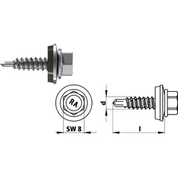 Bohrschraube RP-R