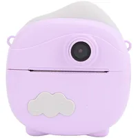 CCYLEZ 12 MP Sofortbildkamera mit HD-Bildschirm, Selfie-Funktion, Lustige Bilderrahmen, Typ-C Ladeanschluss, Timer-Countdown, Sonnenschutz, Für Reisen, Lila