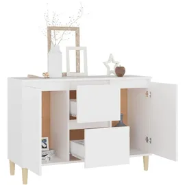 vidaXL Sideboard 103,5 x 35 x 70 cm weiß