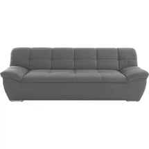 DOMO collection 3-Sitzer DOMO COLLECTION "Lagoa, moderne Sitzheftung, bequem und komfortabel", grau, B:232cm H:76cm T:96cm, Sofas, frei im Raum stellbar, in großer Farbauswahl