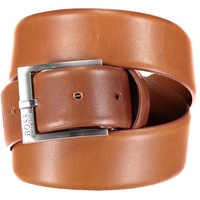 HUGO BOSS Boss Erron Sz35 Leather Belt W100 Medium Brown