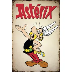 LuckyLinde Metallbild »Asterix«, Cartoon-Comic-Fantasy-Figuren-Film-Filmfiguren, (1 St.), Stahlschild 20x30 cm Wanddeko Bild zum Film "Kampf der Häuptlinge" LuckyLinde Farbe Bild(er): bunt