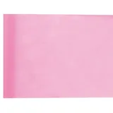 SANTEX Tischläufer, rosa Vlies 25 m x 30 cm,