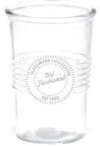 Zeller Old fashioned Trinkglas, Wasserglas mit verstärktem Rand, Maße: ca. Ø 7,5 / 9,5 x 14 cm, 530 ml