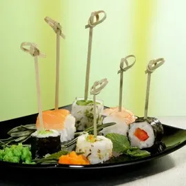 Papstar Fingerfood-Spieße Knoten 6 cm Bambus 250 Stück