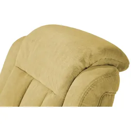 Polstermöbel Oelsa Fernsehsessel Andorra Mikrofaser 87 x 108 x 110 cm Gelb mit Rollen