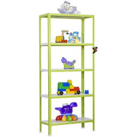 Proregal Wohnregal Living Koala Metal mit 5 Fachböden HxBxT 180 x 80 x 30 cm, Freizeit, Heimwerken, Werkstatt