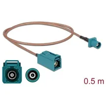 DeLock WLAN-Antennen Anschlusskabel [1x Fakra-Stecker - 1x Fakra-Buchse] 0.5m