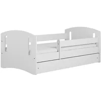 Raumhirsch furniture Kinderbett, Weiß, Holzwerkstoff, Holzwerkstoff, 1 Schubladen, 80x160