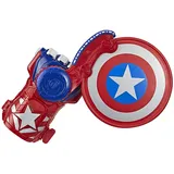 Hasbro E7375EU4 Nerf Power Moves Marvel Avengers Captain America Schild Attacke, NERF Disc-Abschuss Spielzeug für Kinder, Rollenspiel, Spielzeug für Kinder ab 5 Jahren