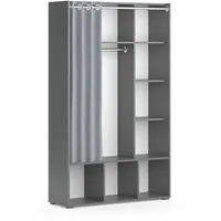 Vicco Kinderkleiderschrank Luigi 105,8 x 178,1 cm Kiefer grau