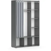 Vicco Kinderkleiderschrank Luigi 105,8 x 178,1 cm Kiefer grau