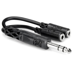 Hosa YMP-234 Kopfhörer Y-Kabel-Adapter 6,35 mm TRS an