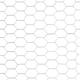 vidaXL Drahtzaun 1100 x 120 cm Silber/Stahl