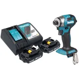 Makita DTD 173 RY Akku Schlagschrauber 18 V 180 Nm 1/4“ Brushless + 2x Akku 1,5 Ah + Ladegerät