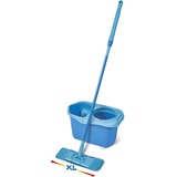 Spontex Express System+ XL, Set Flachwischer 39,5cm, Wischbezug, Eimer und Schleuder