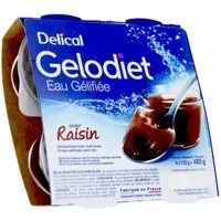 Gelodiet Eau Gélifiée Raisin Autre 4x120 g