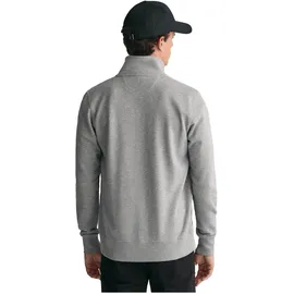 GANT Reg Shield Halbzippullover Grey Melange M