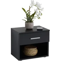 caro möbel Nachtschrank Mary 42 x 38 x 30 cm Schwarz