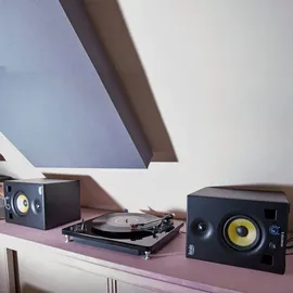 Hercules Monitor 5 - Paar aktive Bi-amplified Monitor Lautsprecher