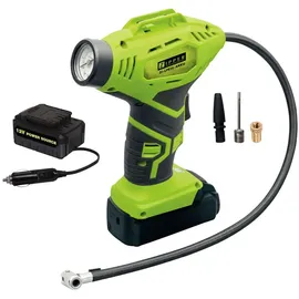 Zipper ZI-LPE20-AKKU Mobiler Akku-Kompressor 6,8 bar, tragbar, grün