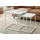 home collective Couchtisch 2er Set Quadratisch Beistelltisch Loft Design 2 in 1 Verschachtelung Kratzfeste Oberfläche, Wohnzimmer | 50cm und 45cm Breite Marmor Optik mit Weißen Beinen
