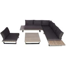 Mendler HWC-H54 Lounge-Set grau/dunkelgrau