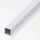 Alfer Quadratrohr 1 m 23,5 x 1,5 mm Aluminium eloxiert Silber