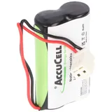 AccuCell Notleuchtenakku NiMH 2,4V 1500mAh F1x2 Mignon mit 100mm Kabel ersetzt ABB 11190038V/55