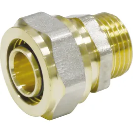Pipetec Schraubfitting Übergangsstück Messing 20 mm x R 1/2