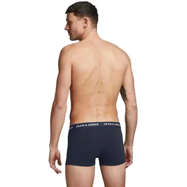 JACK & JONES Jacsolid Trunks unifarben Dunkelblau M 10er Pack