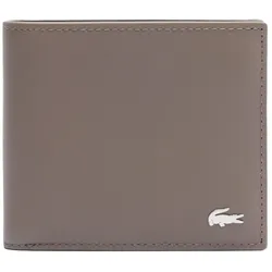 LACOSTE Herren Geldbörse, echtes Leder - M Billfold Coin, 9,5x11,5x3cm (HxLxB) Hellbraun