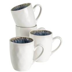 MÄSER Becher Frozen, Steingut blau