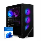 dcl24 Gamer PC AMD Ryzen 9 7950X, RTX4070 Super 12GB - 1000GB SSD, 32GB DDR5, RGB Gaming PC mit 16x5.7 GHz, Gaming System mit WLAN, PC Tower mit Windows 11 Pro [19397]