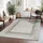 livabliss Monaco Wohnzimmer Boho, großer Schlafzimmer 160x213 cm ,Esszimmer mit geometrischem Muster, Skandinavischer Wohnzimmer modern in Grau, Schwarz, Creme