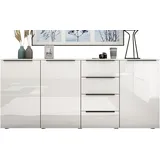 borchardt Möbel Highboard 200 x 93 x 35 cm Weiß
