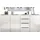 borchardt Möbel Highboard 200 x 93 x 35 cm Weiß