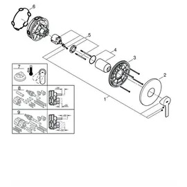 Grohe Lineare Einhand-Brausebatterie