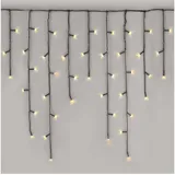 EMOS LED-Weihnachtskette Eiszapfen, 10 m, innen und außen, warmweiß,
