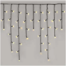 EMOS LED-Weihnachtskette Eiszapfen, 10 m, innen und außen, warmweiß,
