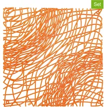 Koziol Raumteiler 4er-Set 27 x 27 cm Orange