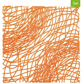 Koziol Raumteiler 4er-Set 27 x 27 cm Orange