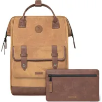 Cabaia Rucksack Adventurer Waxed Cotton Backpack L Colombo