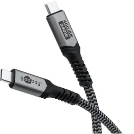 goobay USB-C 0,5 m Schwarz/Grau