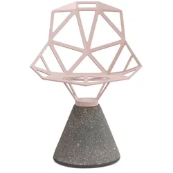Magis Chair One, Sockel aus Zement, blush